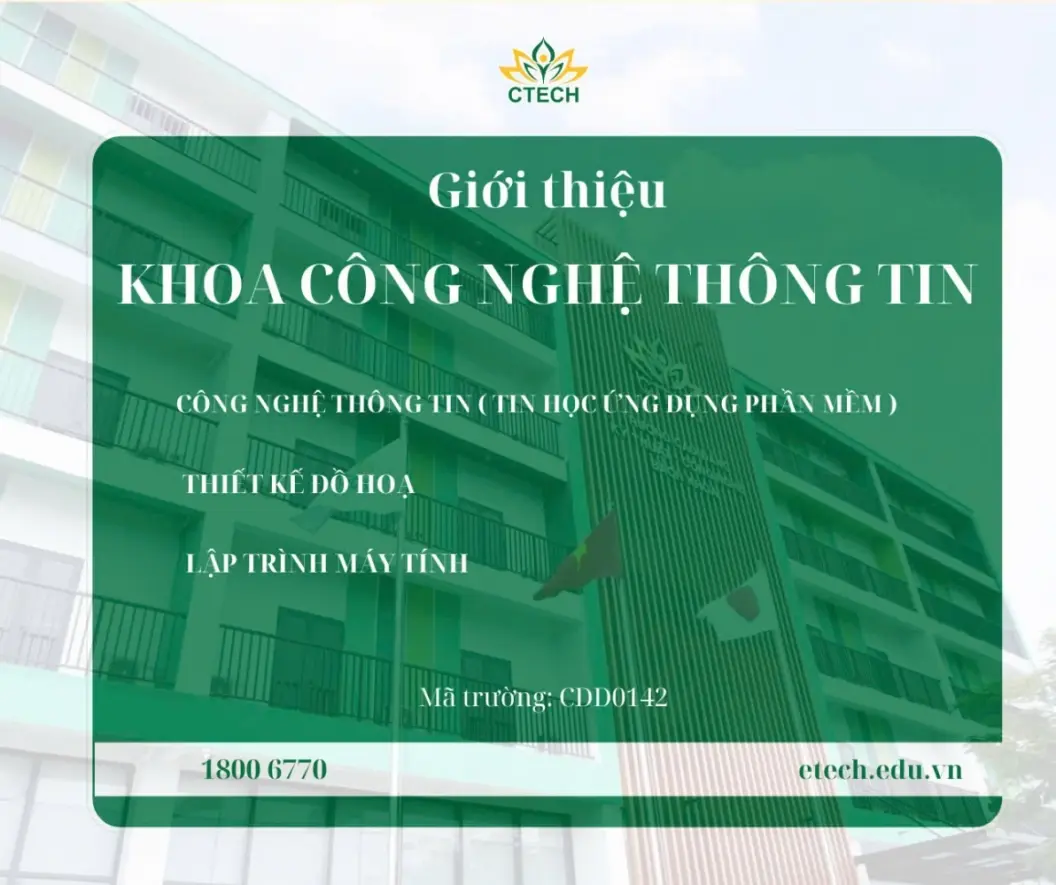 GIỚI THIỆU KHOA CÔNG NGHỆ THÔNG TIN CỦA TRƯỜNG CAO ĐẲNG KỸ THUẬT - CÔNG NGHỆ BÁCH KHOA